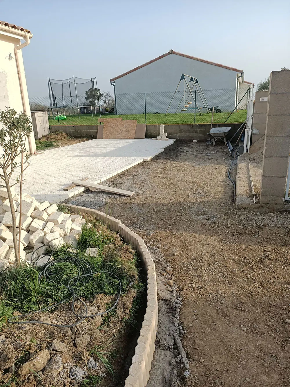Pose de pavé, dallage et carrelage extérieur